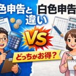 青色申告と白色申告の違いを完全解説|副業・初心者はどっちを選ぶべき?【2026年版】