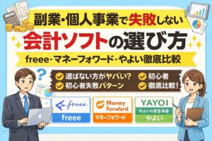 副業・個人事業で失敗しない会計ソフトの選び方｜freee・マネーフォワード・やよい徹底比較【初心者向け完全ガイド】