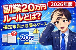 副業20万円ルールとは？確定申告が必要なケースをわかりやすく解説【2026年版】