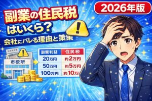 副業の住民税はいくら？会社にバレる理由と対策【2026年版】