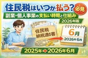住民税はいつから払う？副業・個人事業の支払い時期と仕組み【2026年版】