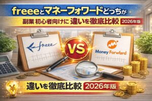 freeeとマネーフォワードどっちがおすすめ？副業初心者向けに違いを徹底比較【2026年版】