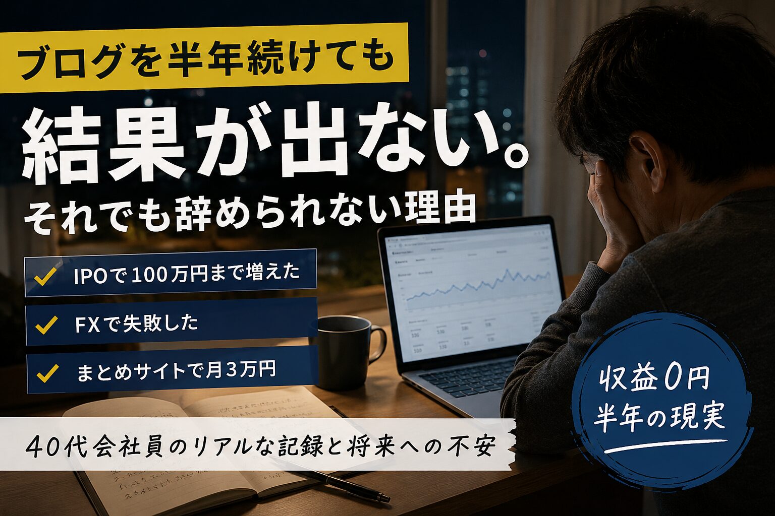 なぜ私は結果が出ないのにブログを続けているのか|40代会社員の生活防衛